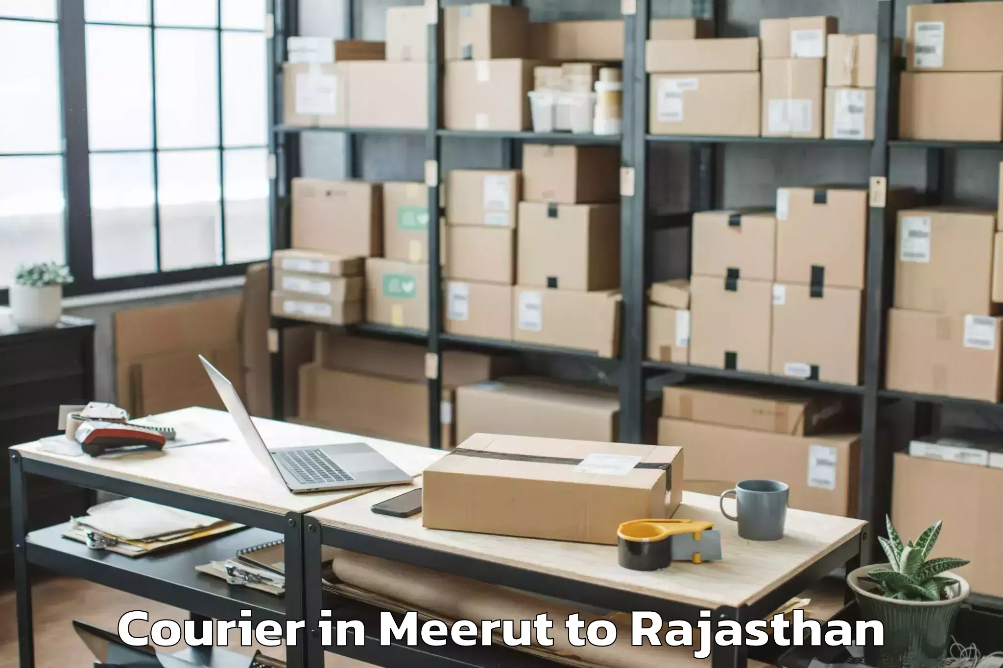 Quality Meerut to Kotputli Courier